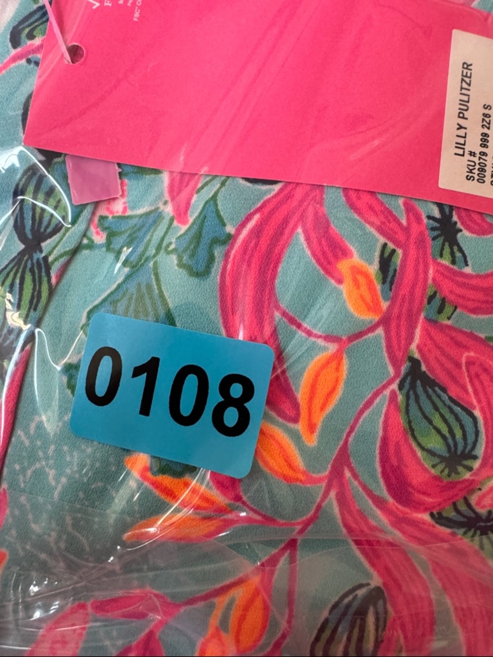 NWT Lilly Pulitzer Sz S Martine 3/4 Sleeve Dress in Seaweed Samba - Picture 7 of 7